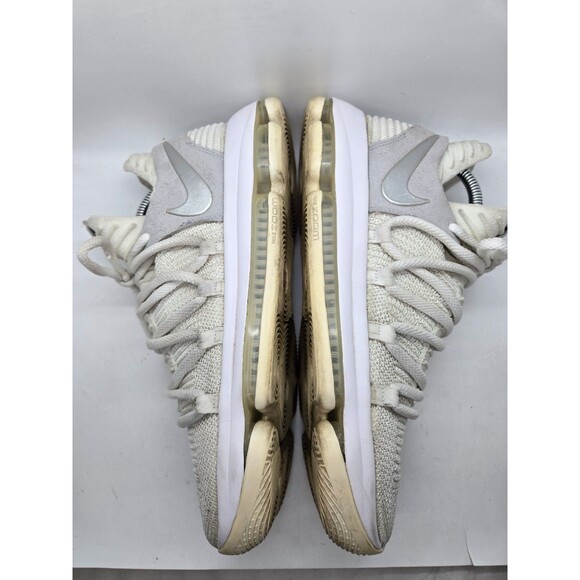 Nike KD 10 Still KD Basketball Shoes Mens 9 White Pure Platinum Athletic Sneaker main image 5